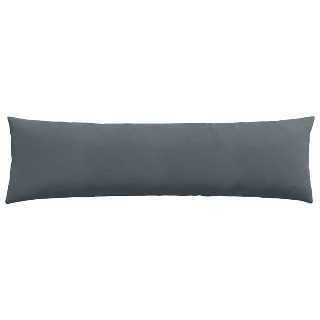 Sofakissen 2 pcs Dunkelgrau 145 x 40 cm Cordstoff