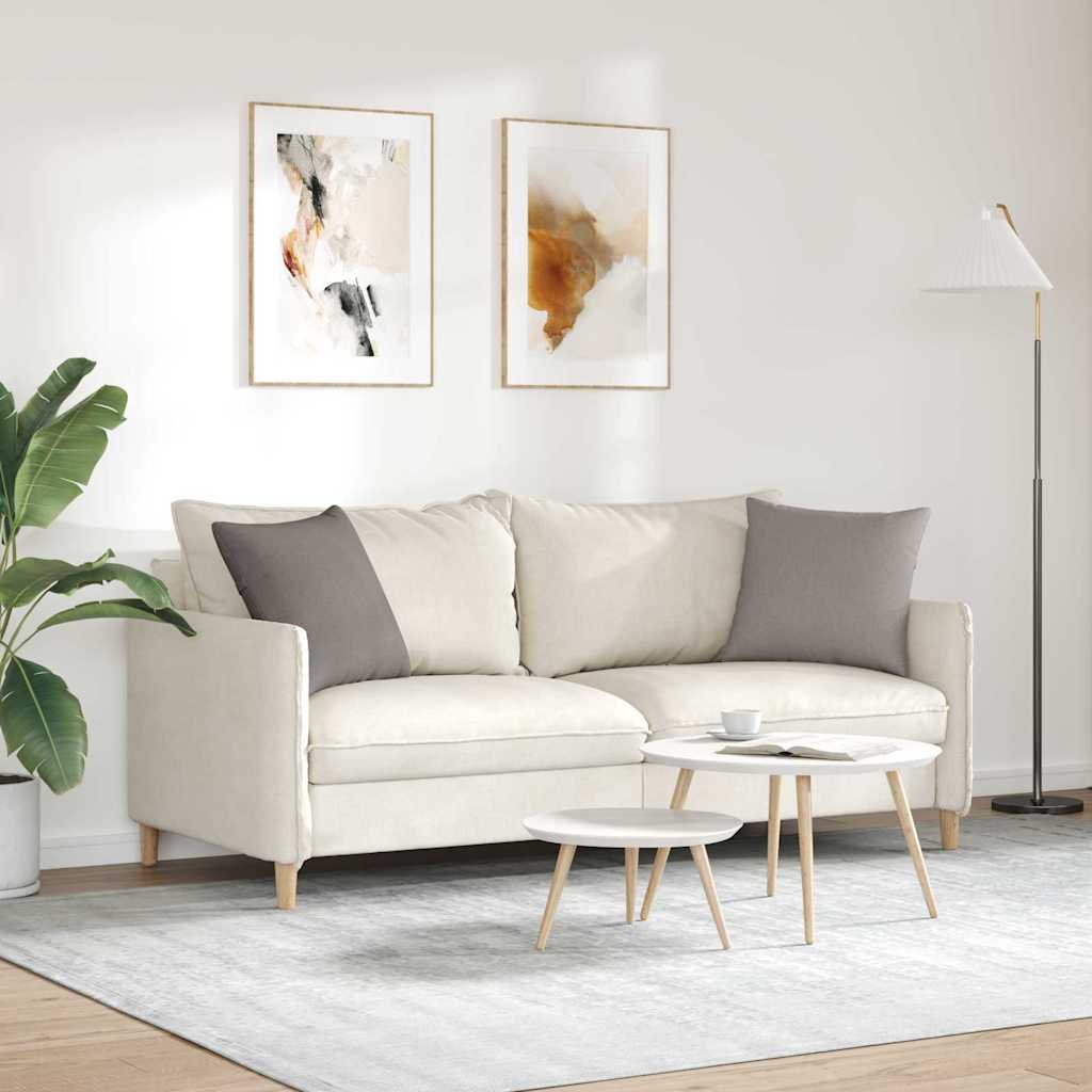 Sofakissen 2 stk. Stoff Taupe 45 x 45 cm