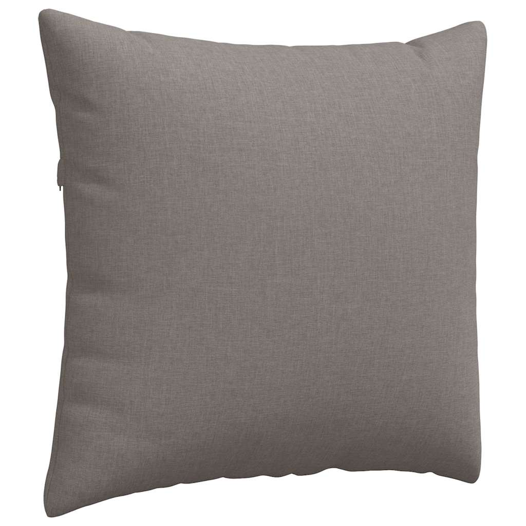Sofakissen 2 stk. Stoff Taupe 45 x 45 cm