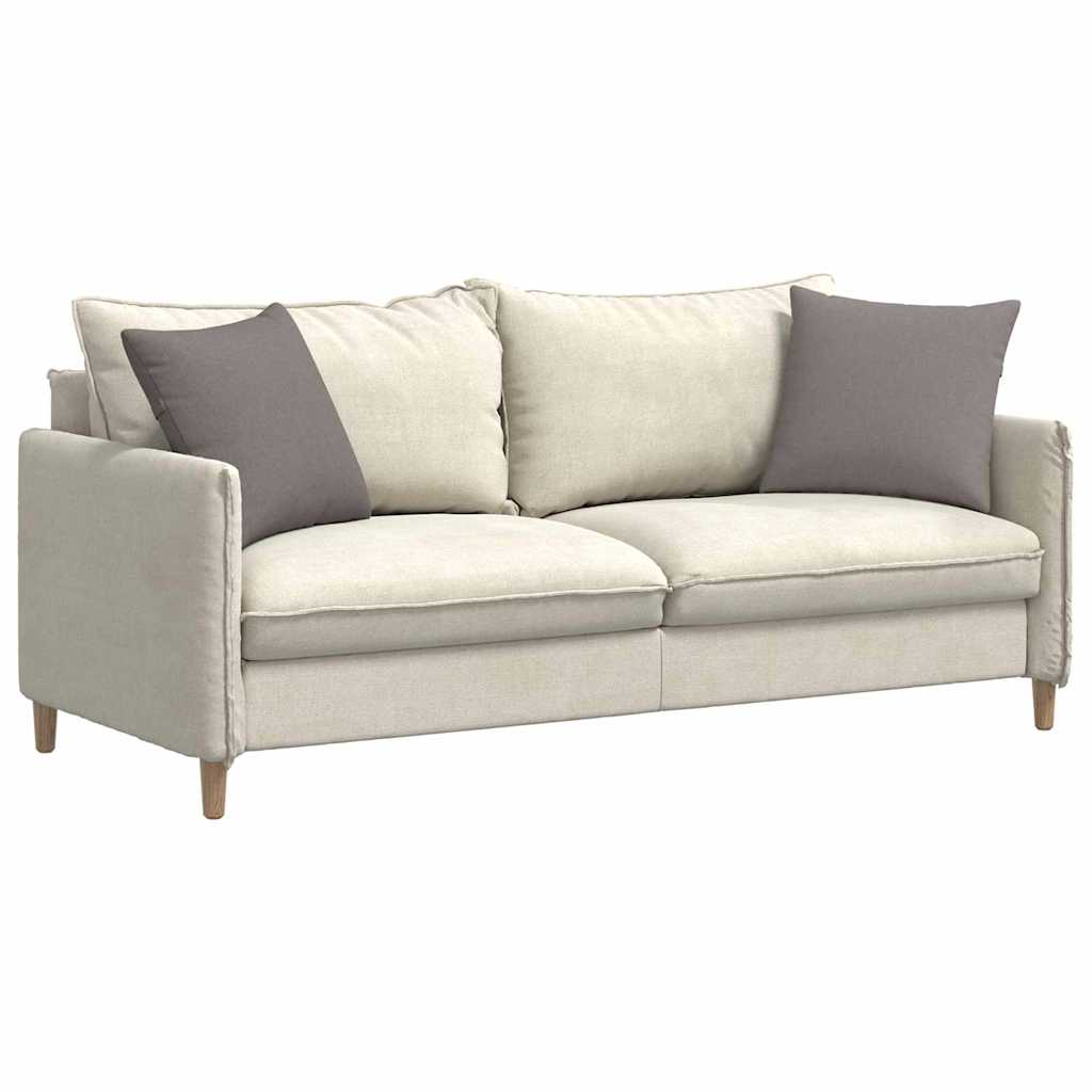Sofakissen 2 stk. Stoff Taupe 45 x 45 cm