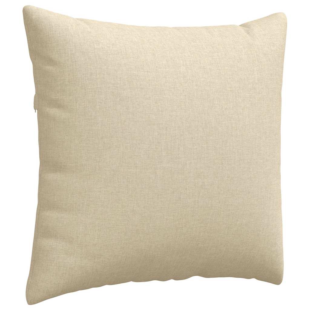Sofakissen 2 stk. Stoff Creme 45 x 45 cm