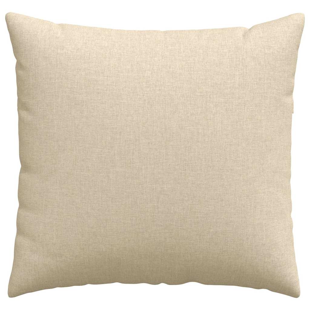 Sofakissen 2 stk. Stoff Creme 45 x 45 cm