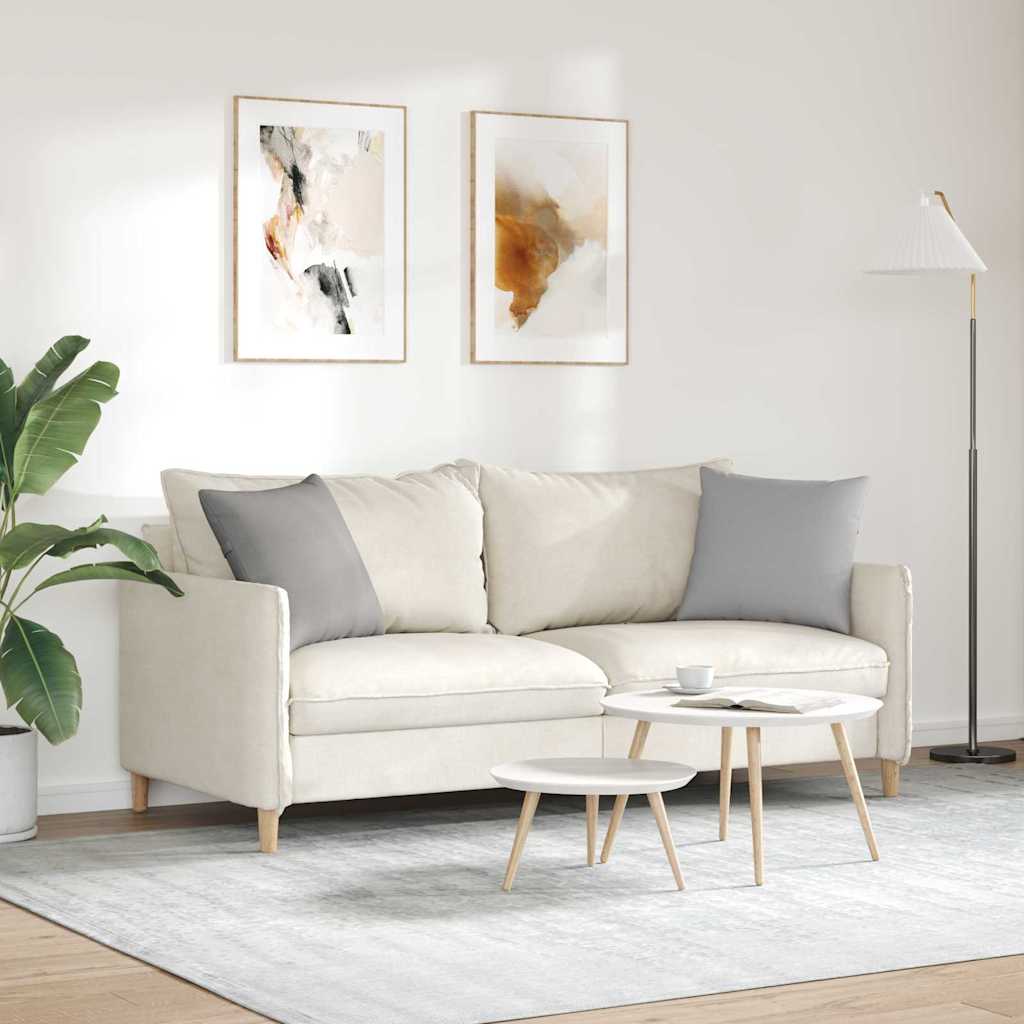 Sofakissen 2 stk. Stoff Wolkengrau 45 x 45 cm