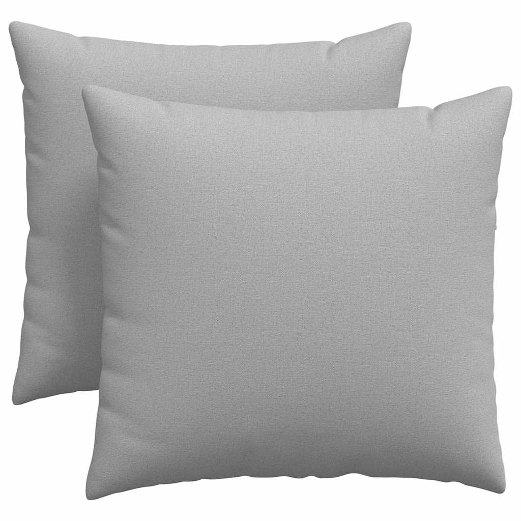 Sofakissen 2 stk. Stoff Wolkengrau 45 x 45 cm