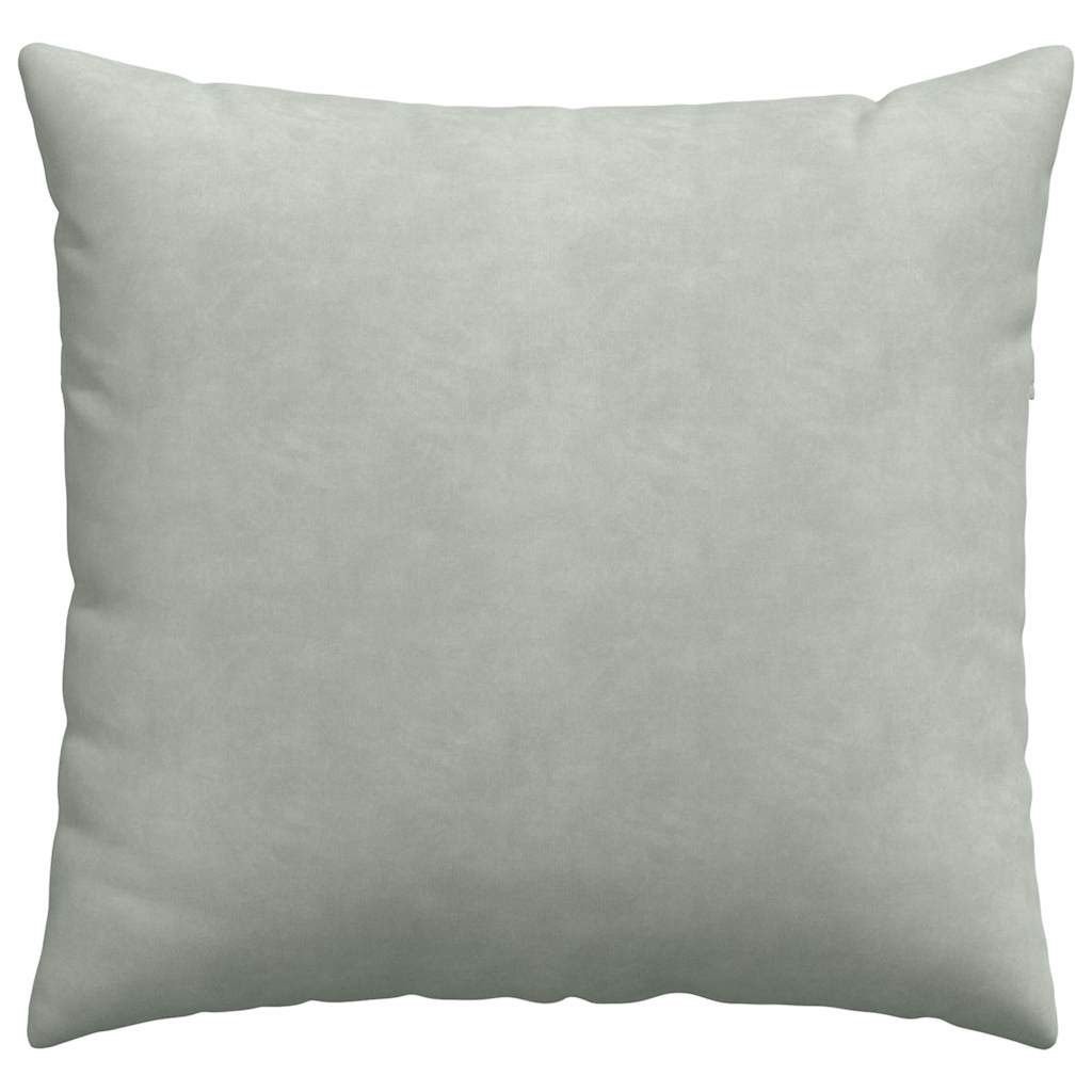Sofakissen 2 pcs Hellgrau 45 x 45 cm Cordstoff