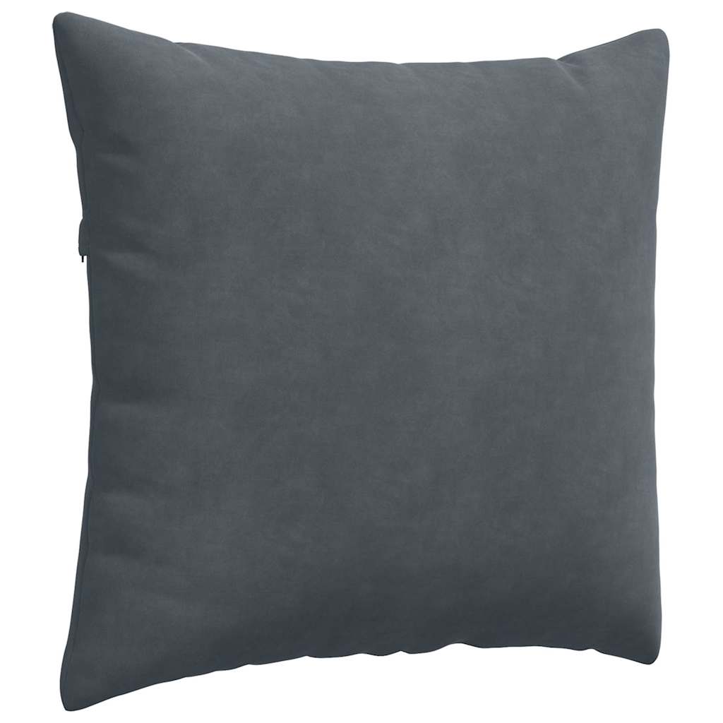 Sofakissen 2 pcs Dunkelgrau 45 x 45 cm Cordstoff