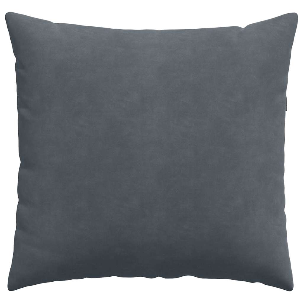 Sofakissen 2 pcs Dunkelgrau 45 x 45 cm Cordstoff