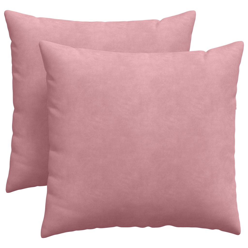 Sofakissen 2 pcs Rosa 45 x 45 cm Cordstoff
