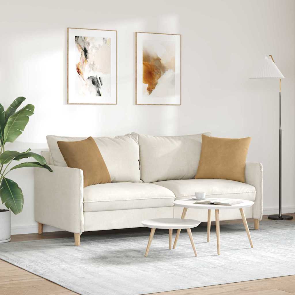 Sofakissen 2 pcs Braun 45 x 45 cm Cordstoff