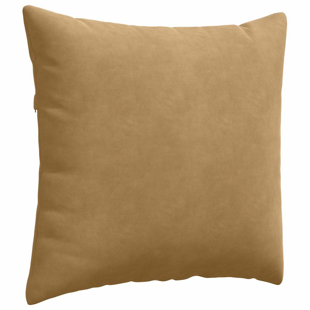 Sofakissen 2 pcs Braun 45 x 45 cm Cordstoff
