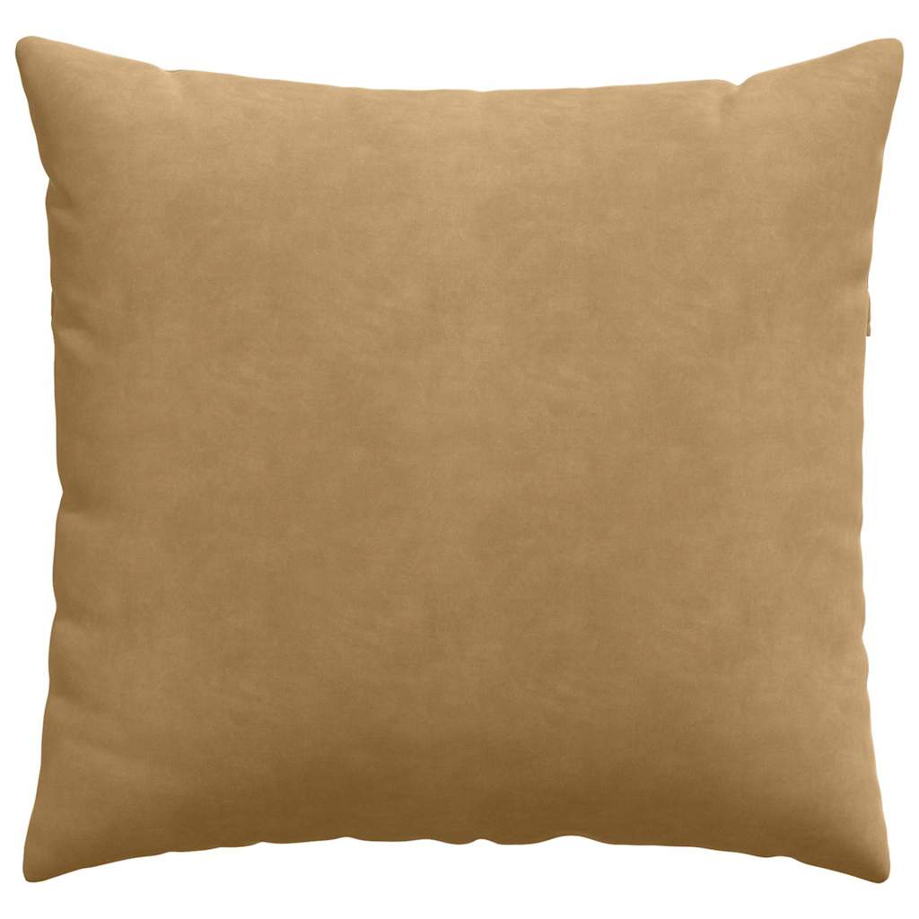 Sofakissen 2 pcs Braun 45 x 45 cm Cordstoff