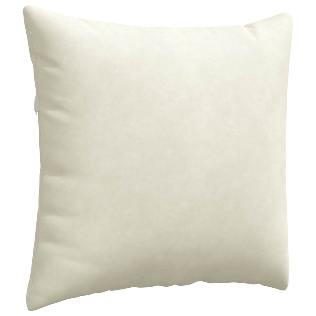 Sofakissen 2 pcs Creme 45 x 45 cm Cordstoff