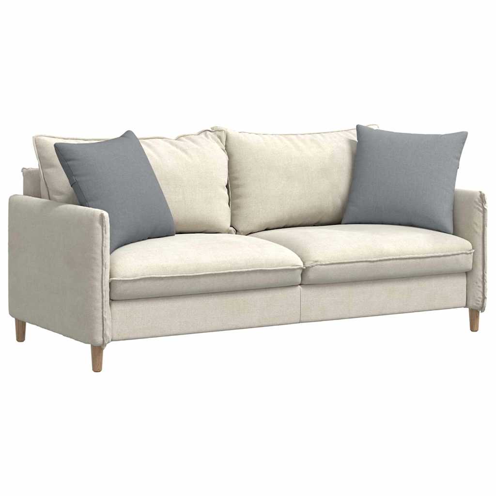 Sofakissen 2 stk. Stoff Hellgrau 50 x 50 cm
