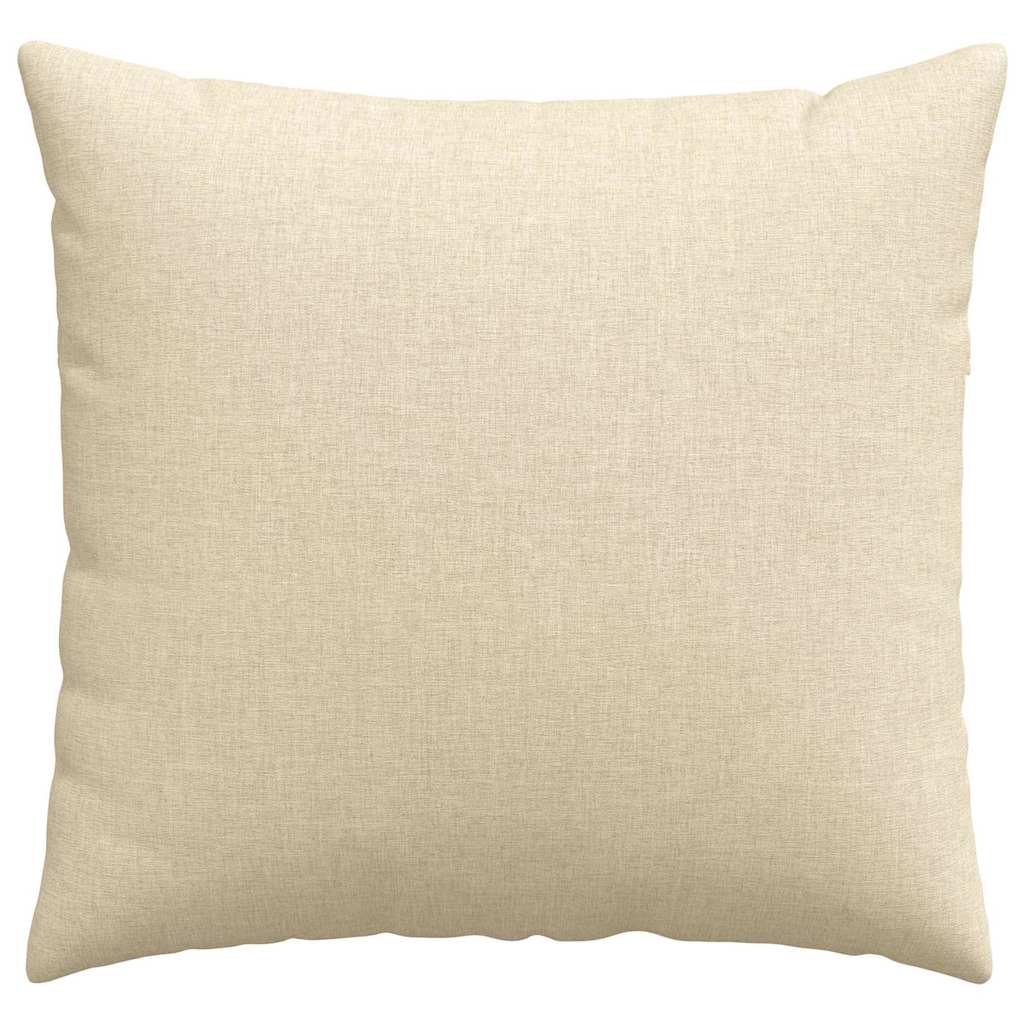 Sofakissen 2 stk. Stoff Creme 50 x 50 cm