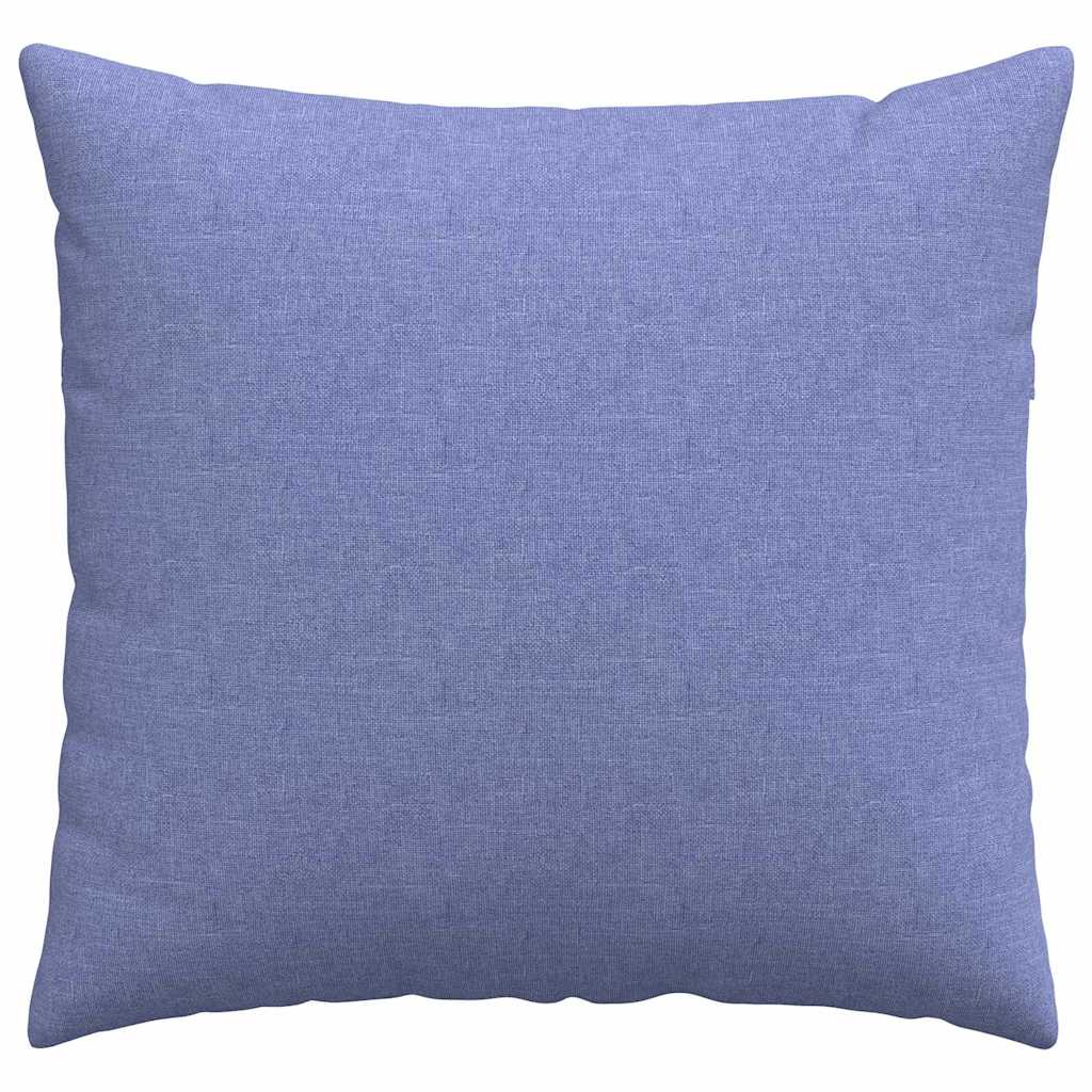 Sofakissen 2 stk. Stoff Jeans blau 50 x 50 cm