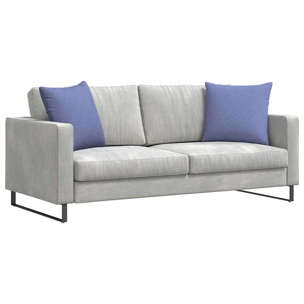 Sofakissen 2 stk. Stoff Jeans blau 50 x 50 cm
