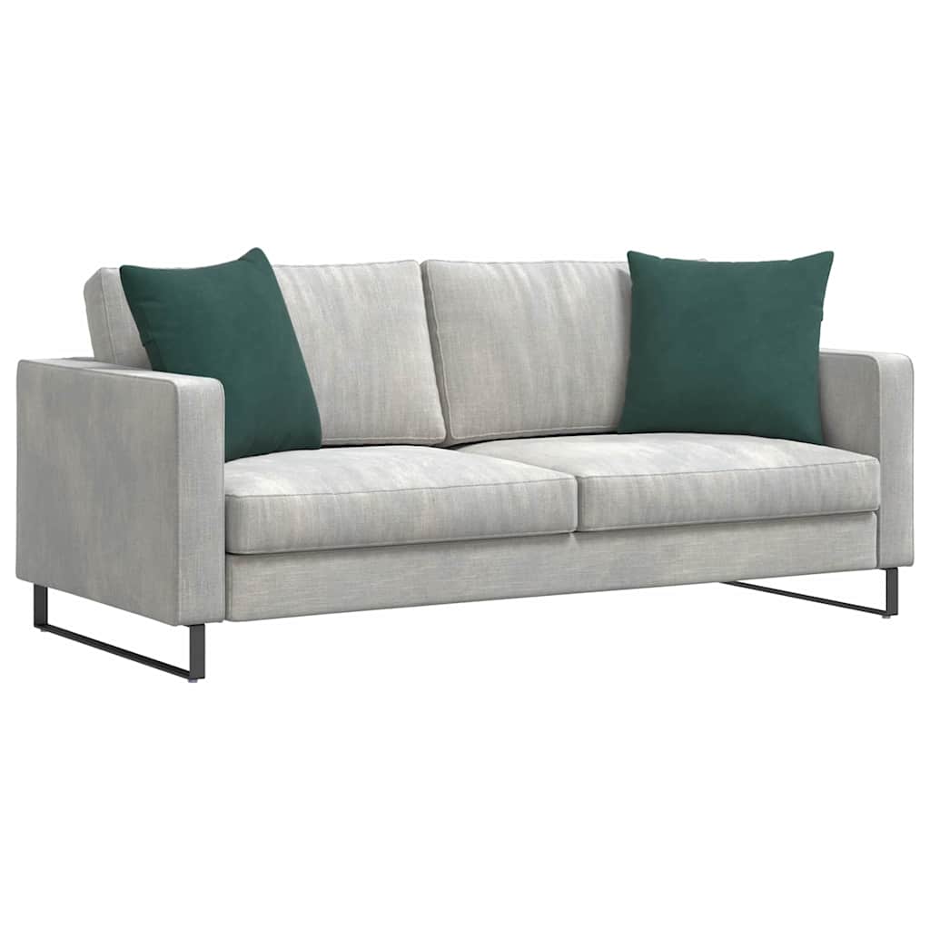 Sofakissen 2 pcs Dunkelgrün 50 x 50 cm Cordstoff