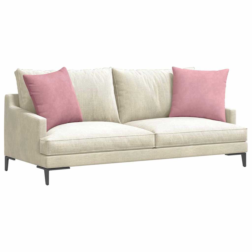 Sofakissen 2 pcs Rosa 50 x 50 cm Cordstoff