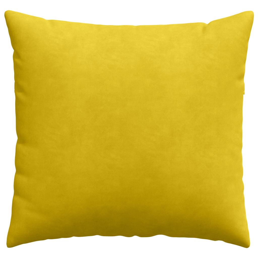 Sofakissen 2 pcs Gelb 50 x 50 cm Cordstoff