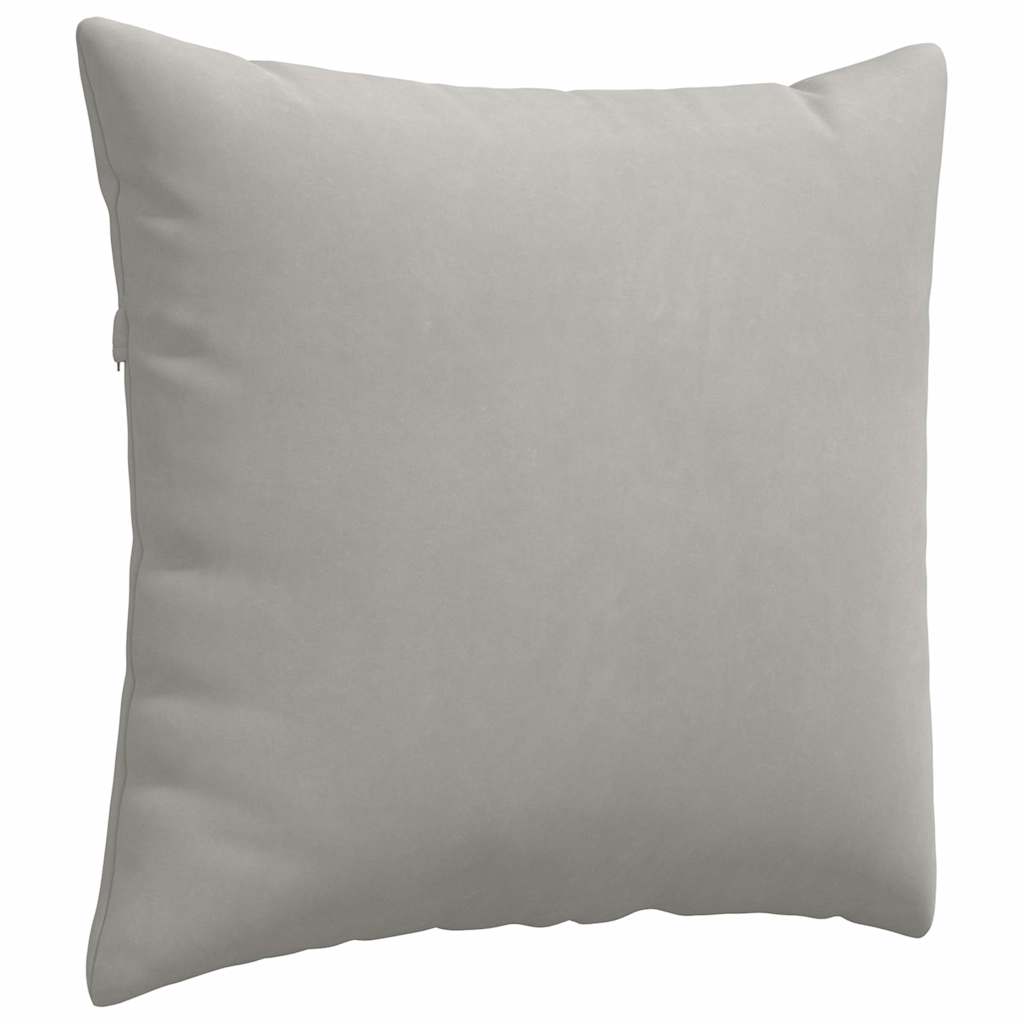 Sofakissen 2 Stk. Stoff Hellgrau 50 x 50 cm