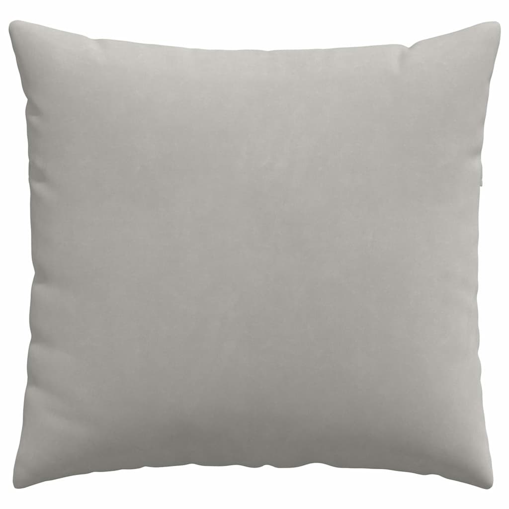 Sofakissen 2 Stk. Stoff Hellgrau 50 x 50 cm