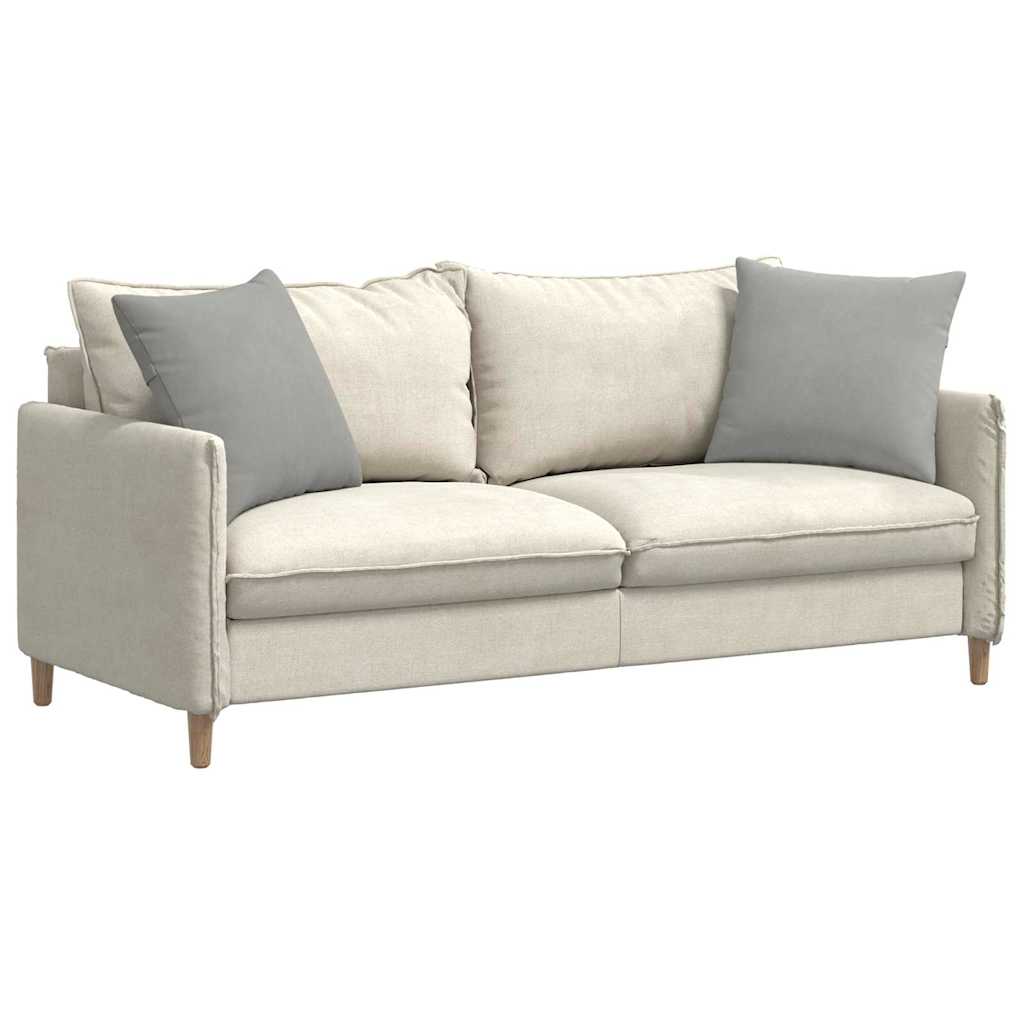 Sofakissen 2 Stk. Stoff Hellgrau 50 x 50 cm