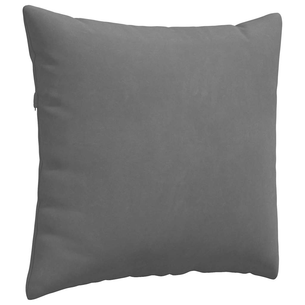 Sofakissen 2 Stk. Stoff Dunkelgrau 50 x 50 cm