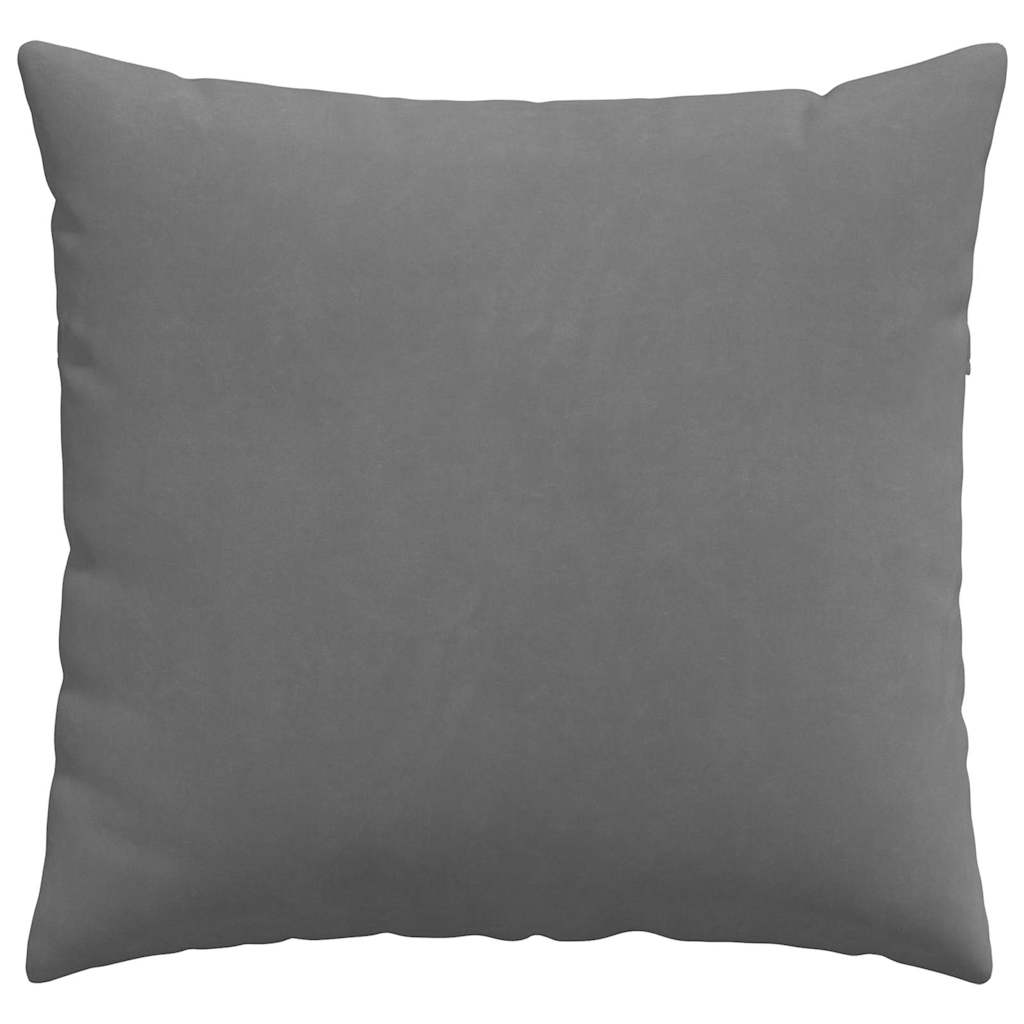 Sofakissen 2 Stk. Stoff Dunkelgrau 50 x 50 cm