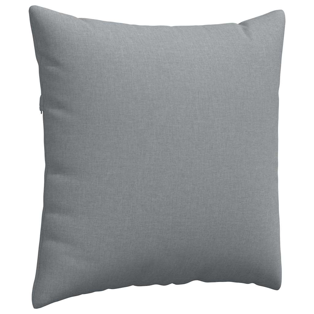 Sofakissen 2 stk. Stoff Hellgrau 60 x 60 cm