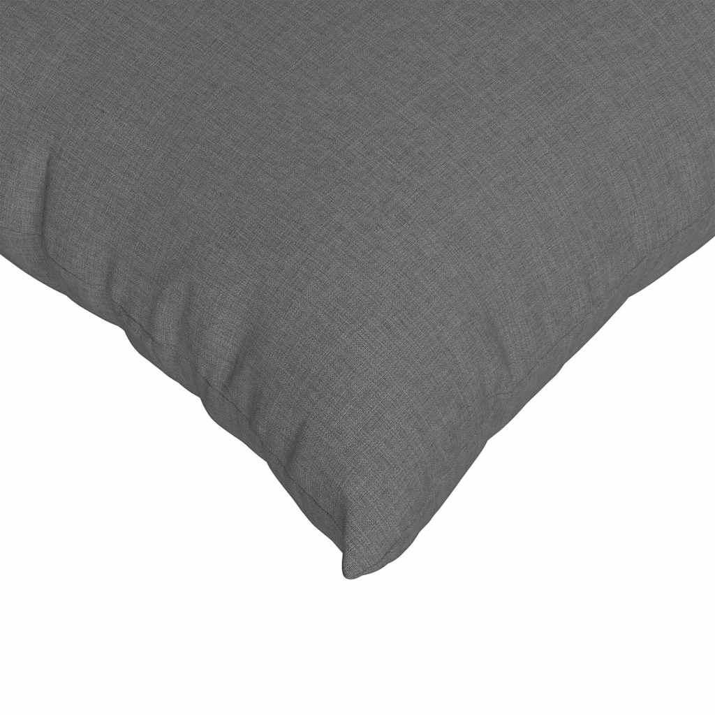 Sofakissen 2 stk. Stoff Dunkelgrau 60 x 60 cm