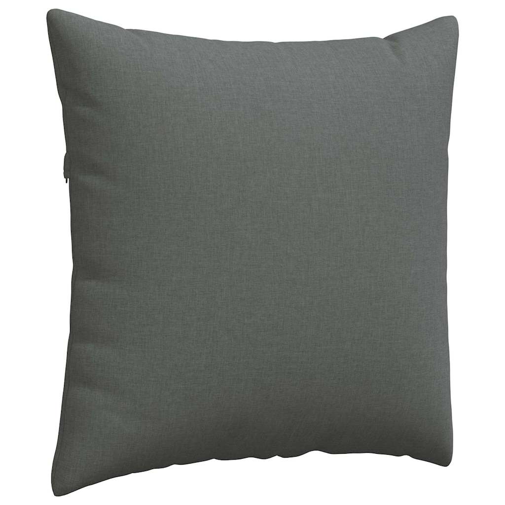 Sofakissen 2 stk. Stoff Dunkelgrau 60 x 60 cm