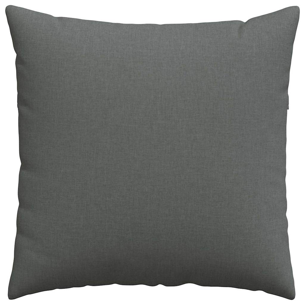 Sofakissen 2 stk. Stoff Dunkelgrau 60 x 60 cm