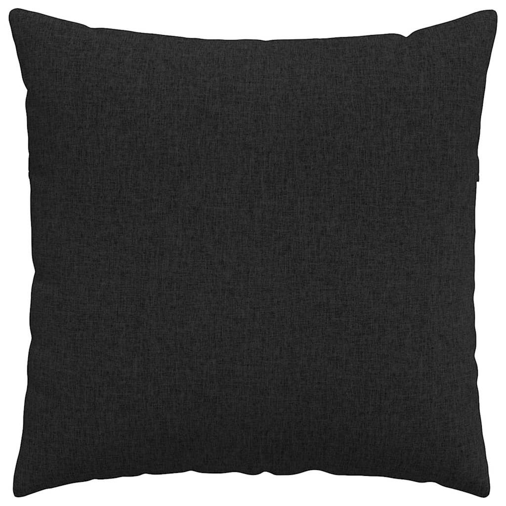Sofakissen 2 stk. Stoff Schwarz 60 x 60 cm