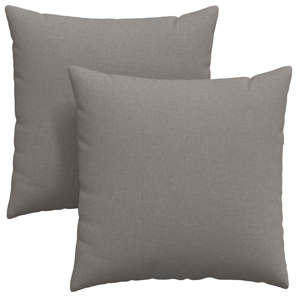 Sofakissen 2 stk. Stoff Taupe 60 x 60 cm