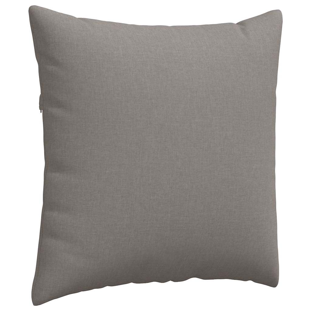 Sofakissen 2 stk. Stoff Taupe 60 x 60 cm