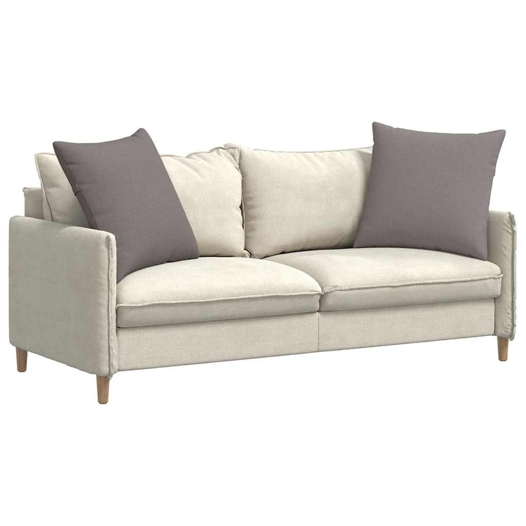 Sofakissen 2 stk. Stoff Taupe 60 x 60 cm