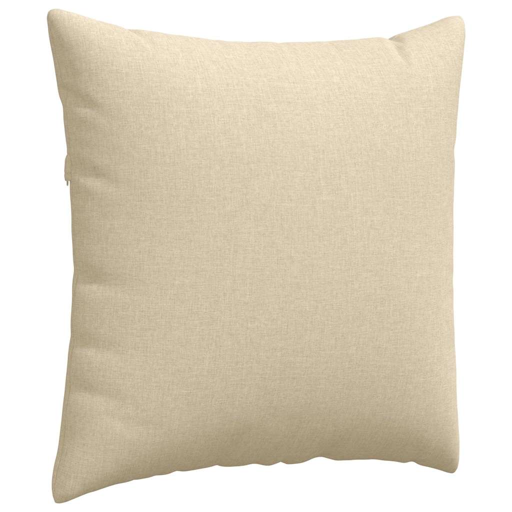 Sofakissen 2 stk. Stoff Creme 60 x 60 cm