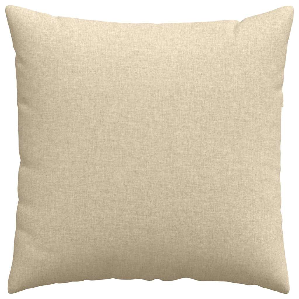 Sofakissen 2 stk. Stoff Creme 60 x 60 cm