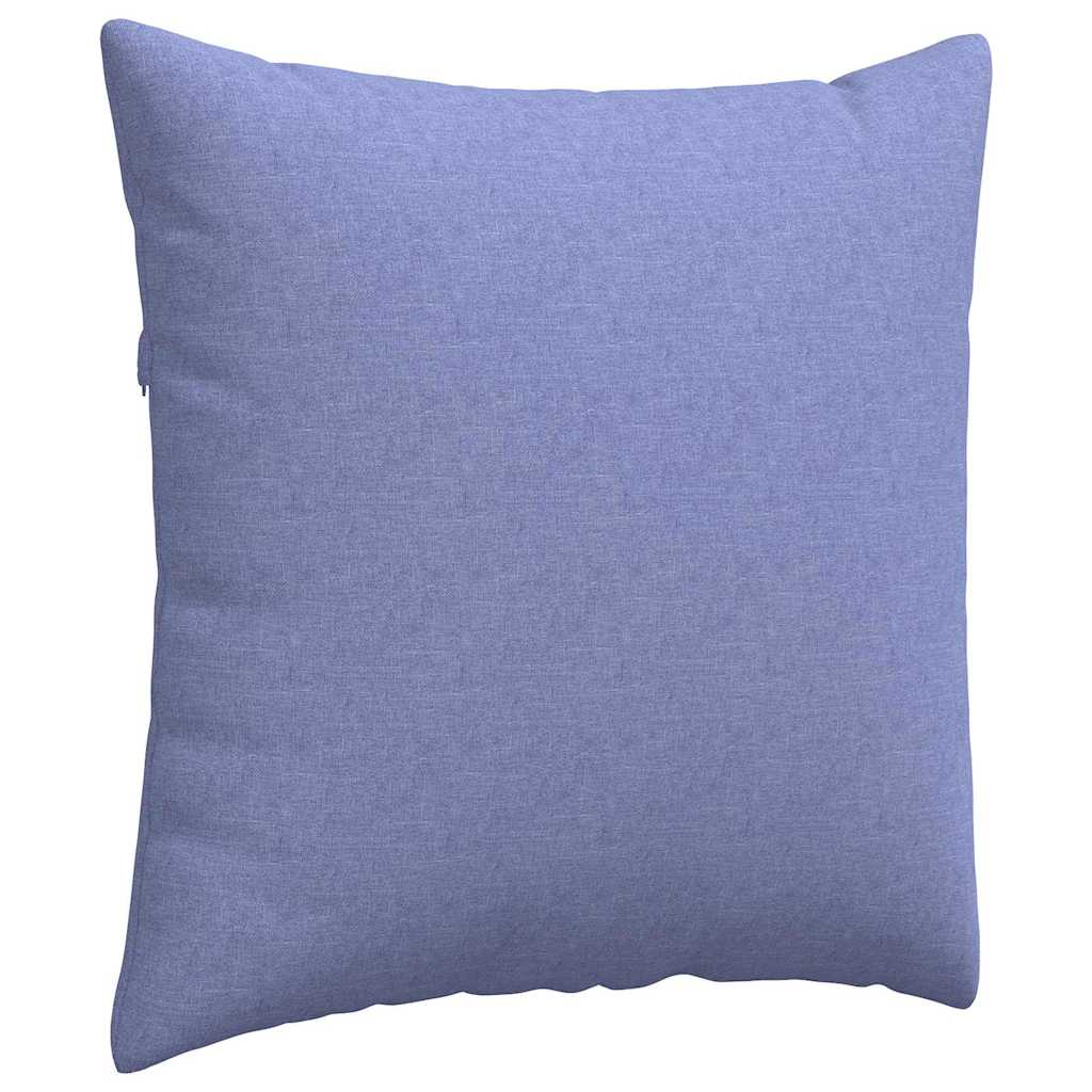 Sofakissen 2 stk. Stoff Jeans blau 60 x 60 cm