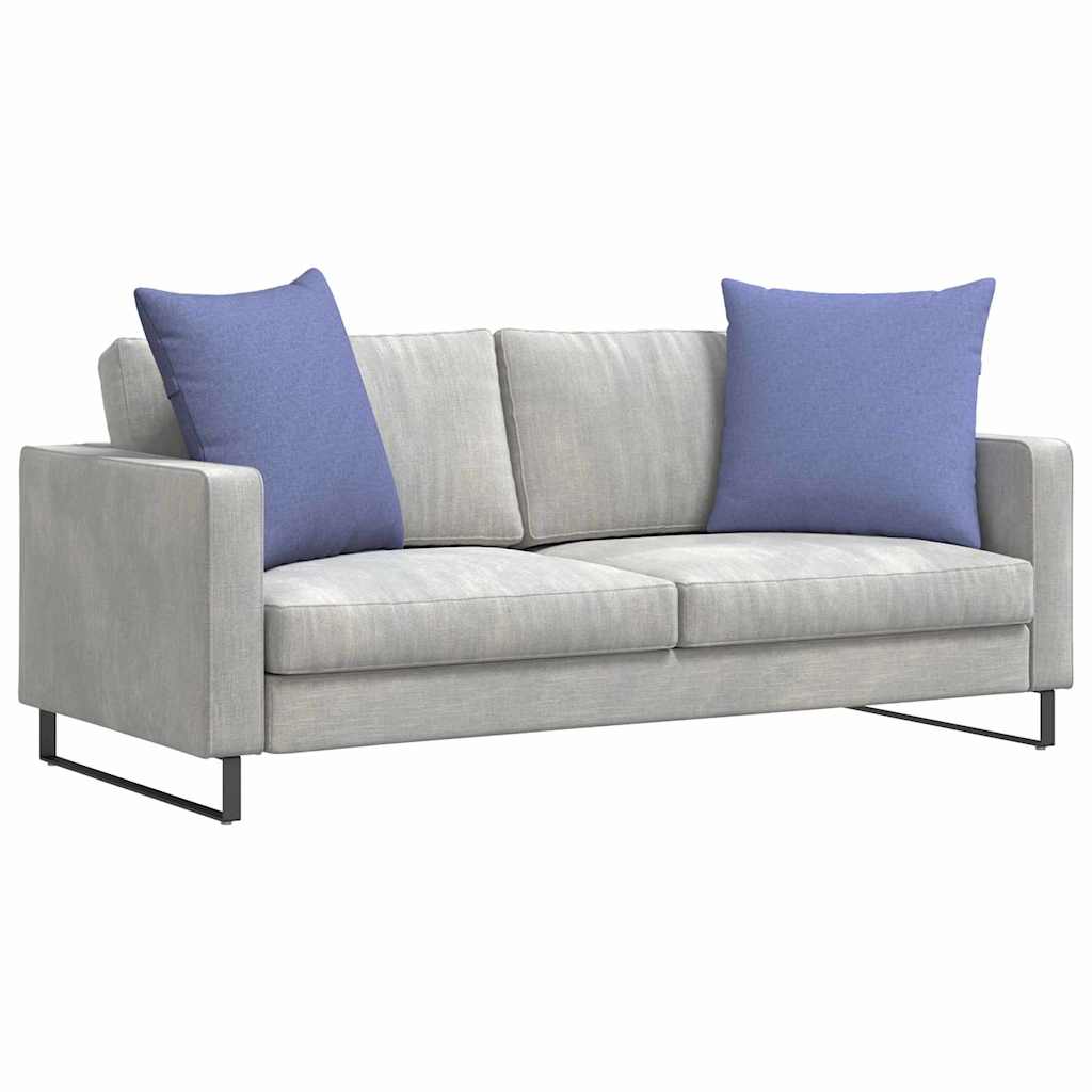Sofakissen 2 stk. Stoff Jeans blau 60 x 60 cm