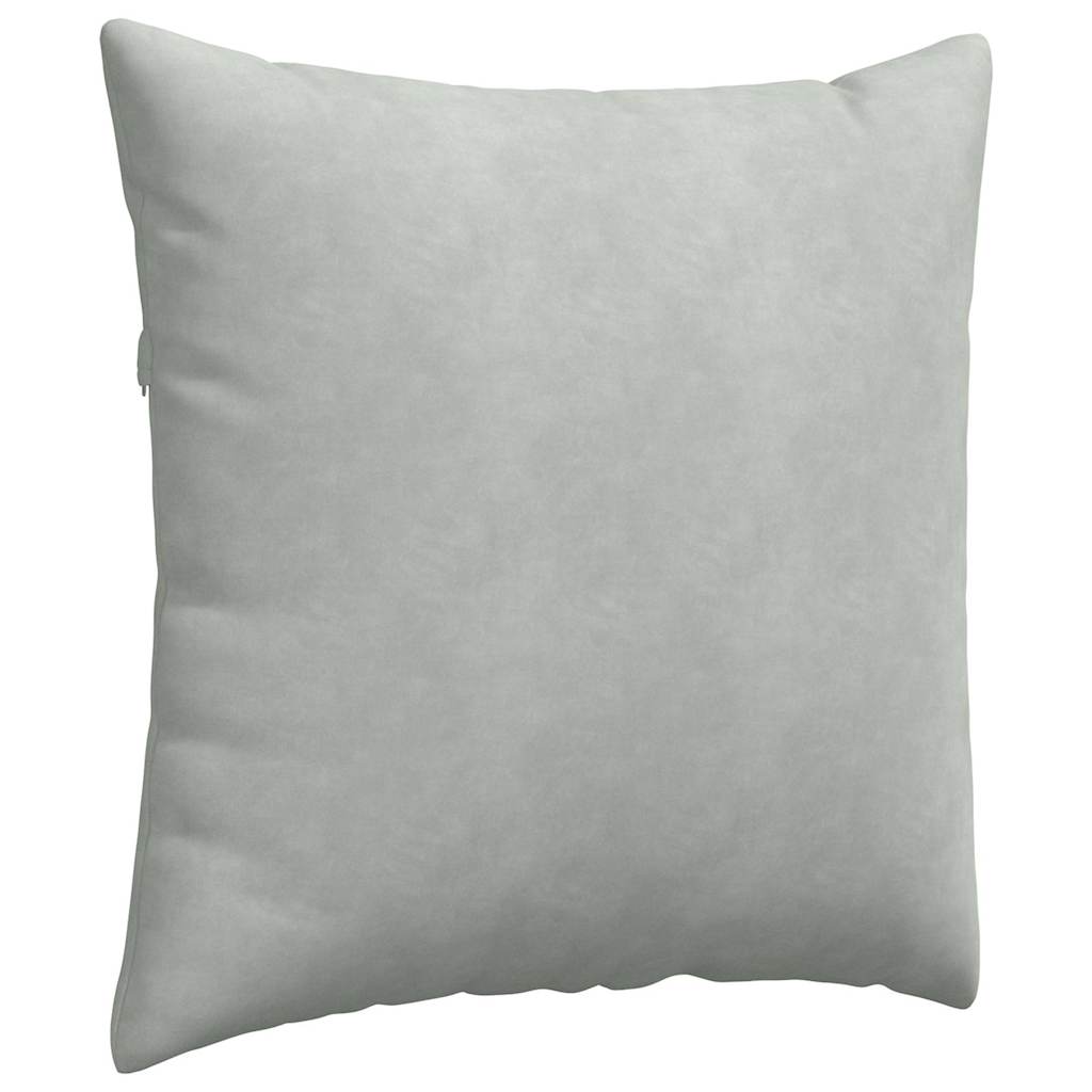 Sofakissen 2 pcs Hellgrau 60 x 60 cm Cordstoff