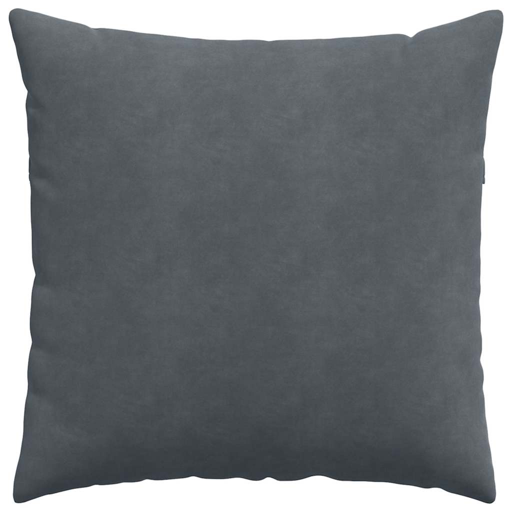 Sofakissen 2 pcs Dunkelgrau 60 x 60 cm Cordstoff