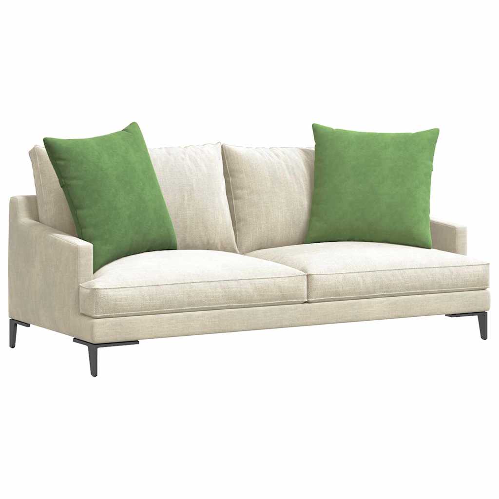 Sofakissen 2 pcs Hellgrün 60 x 60 cm Cordstoff