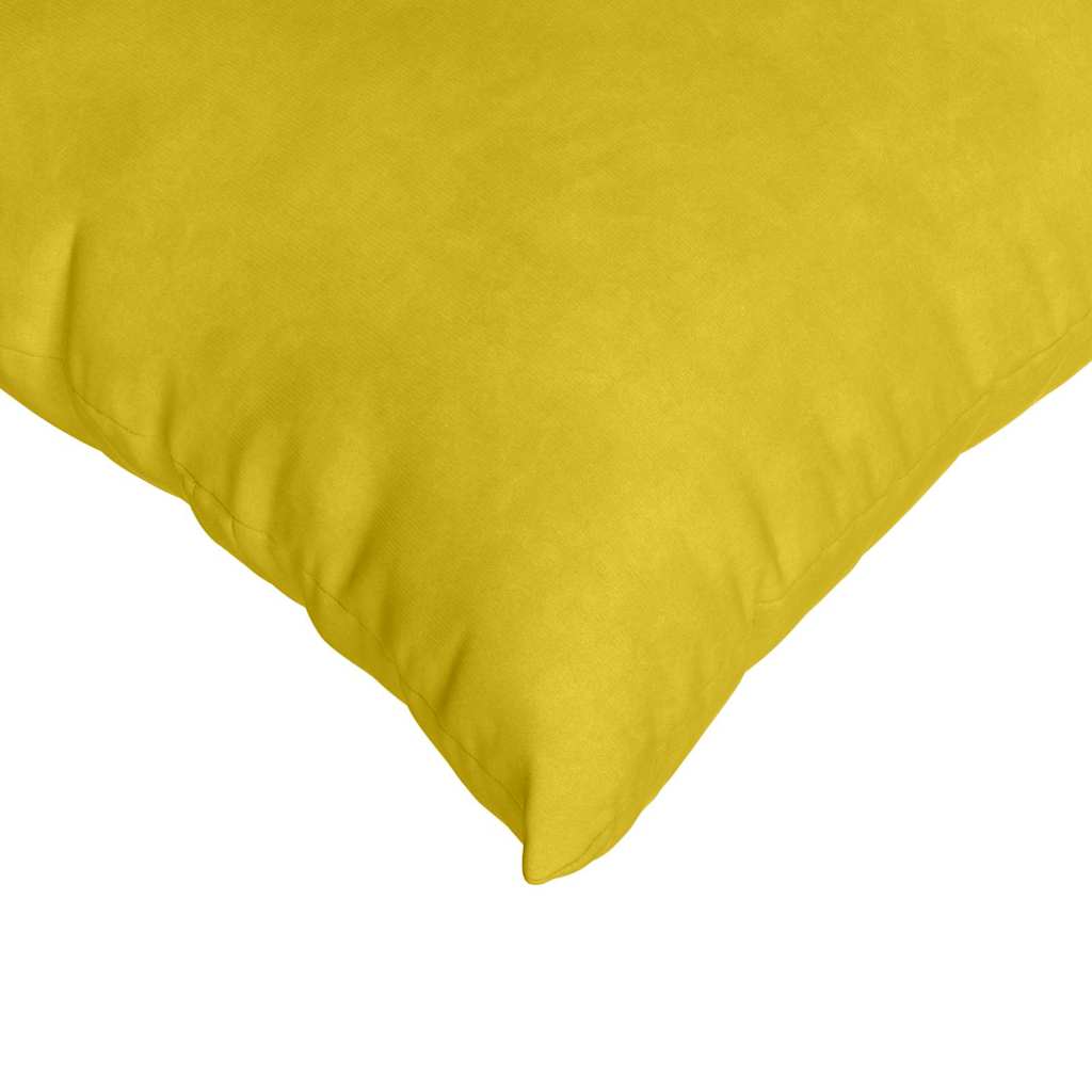 Sofakissen 2 stk. Cordstoff Gelb 60 x 60 cm