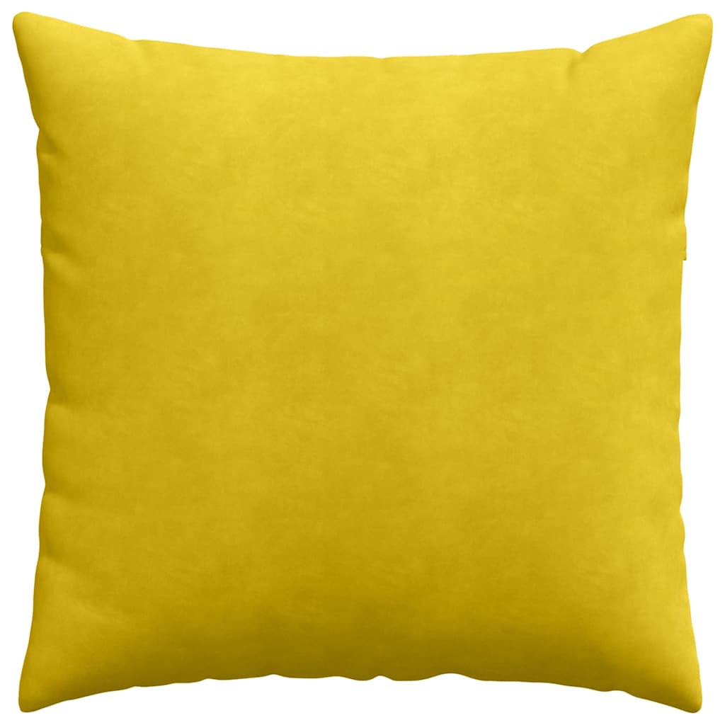 Sofakissen 2 stk. Cordstoff Gelb 60 x 60 cm