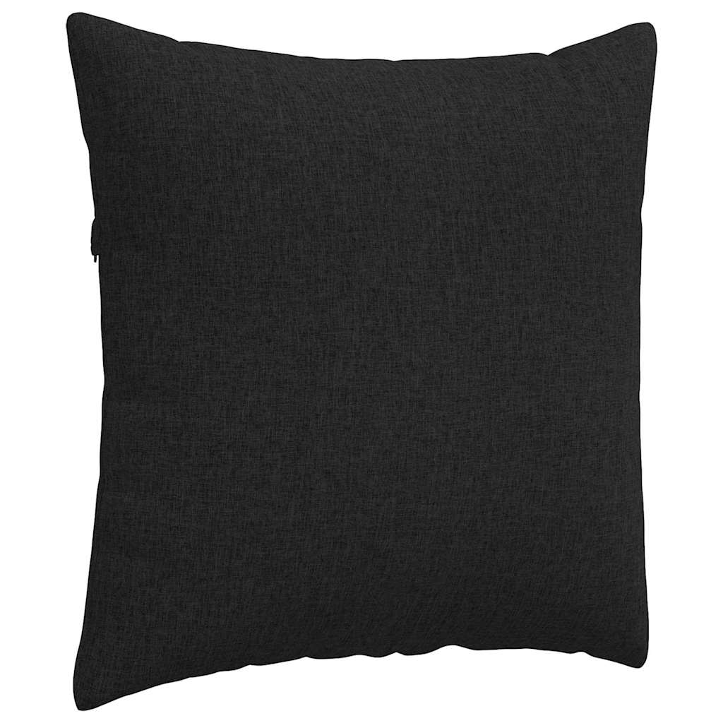 Sofakissen 2 stk. Stoff Schwarz 80 x 80 cm