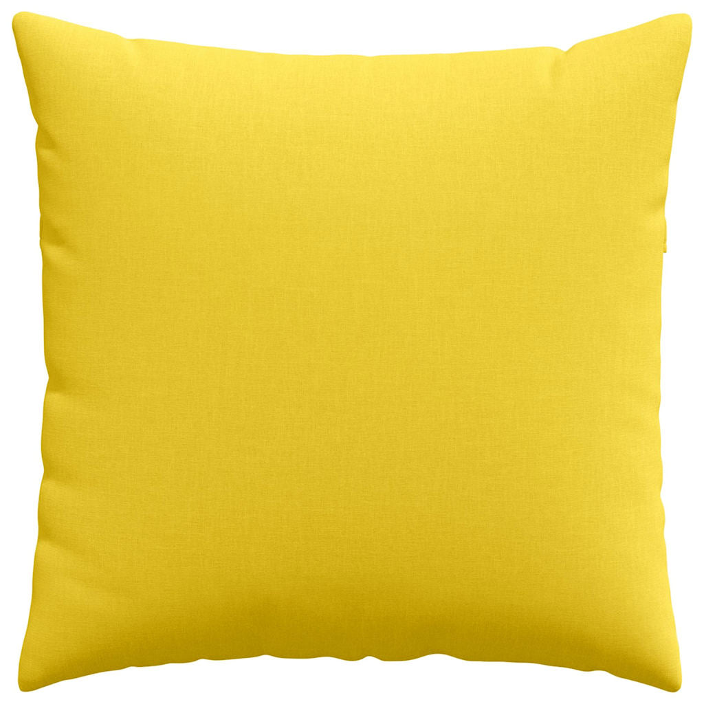 Sofakissen 2 stk. Stoff Helles Gelb 80 x 80 cm