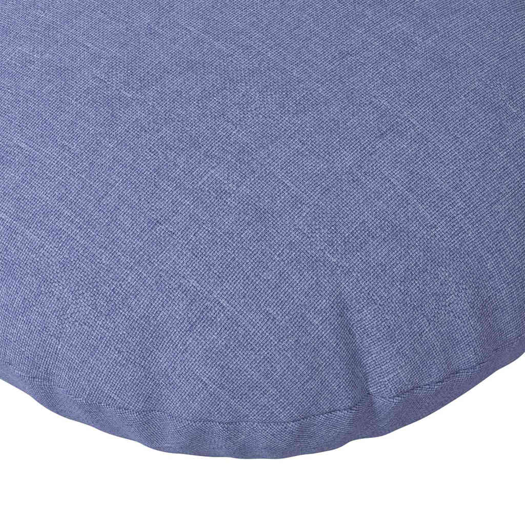 Sitzkissen 2 stk. Stoff Jeans blau Ø40 x 13 cm