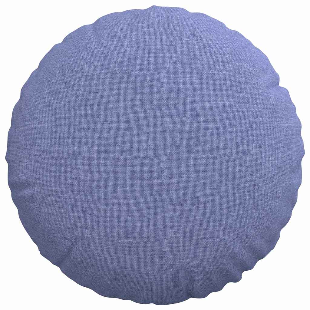 Sitzkissen 2 stk. Stoff Jeans blau Ø40 x 13 cm