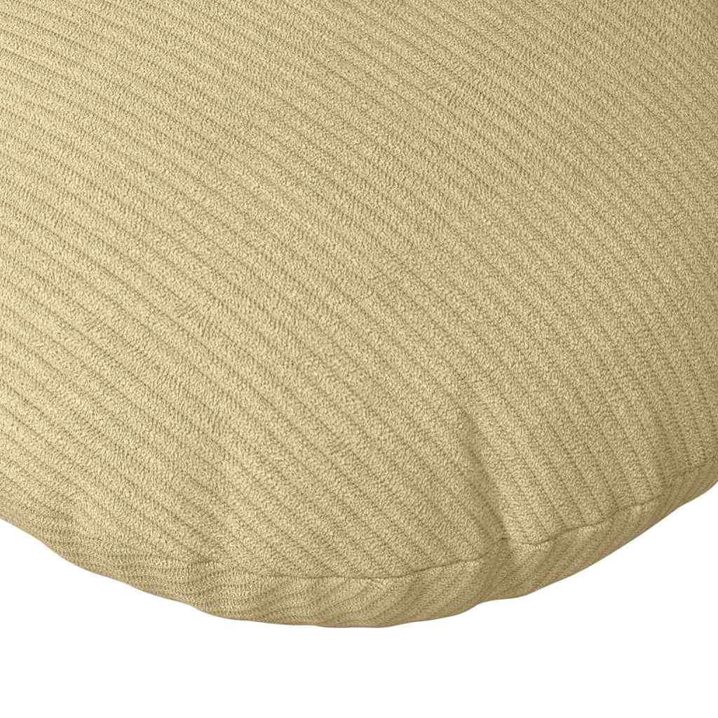 Sitzkissen 2 stk. Cordstoff Grau-Grün Ø 40 cm